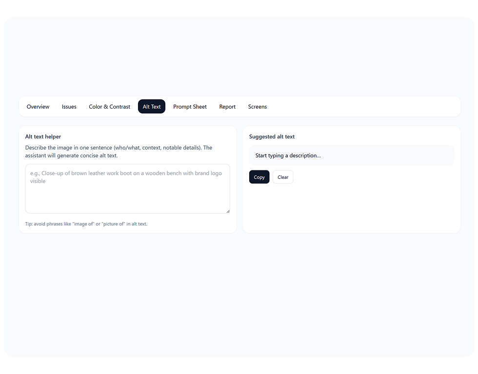 A11y Copilot — diff proposal view